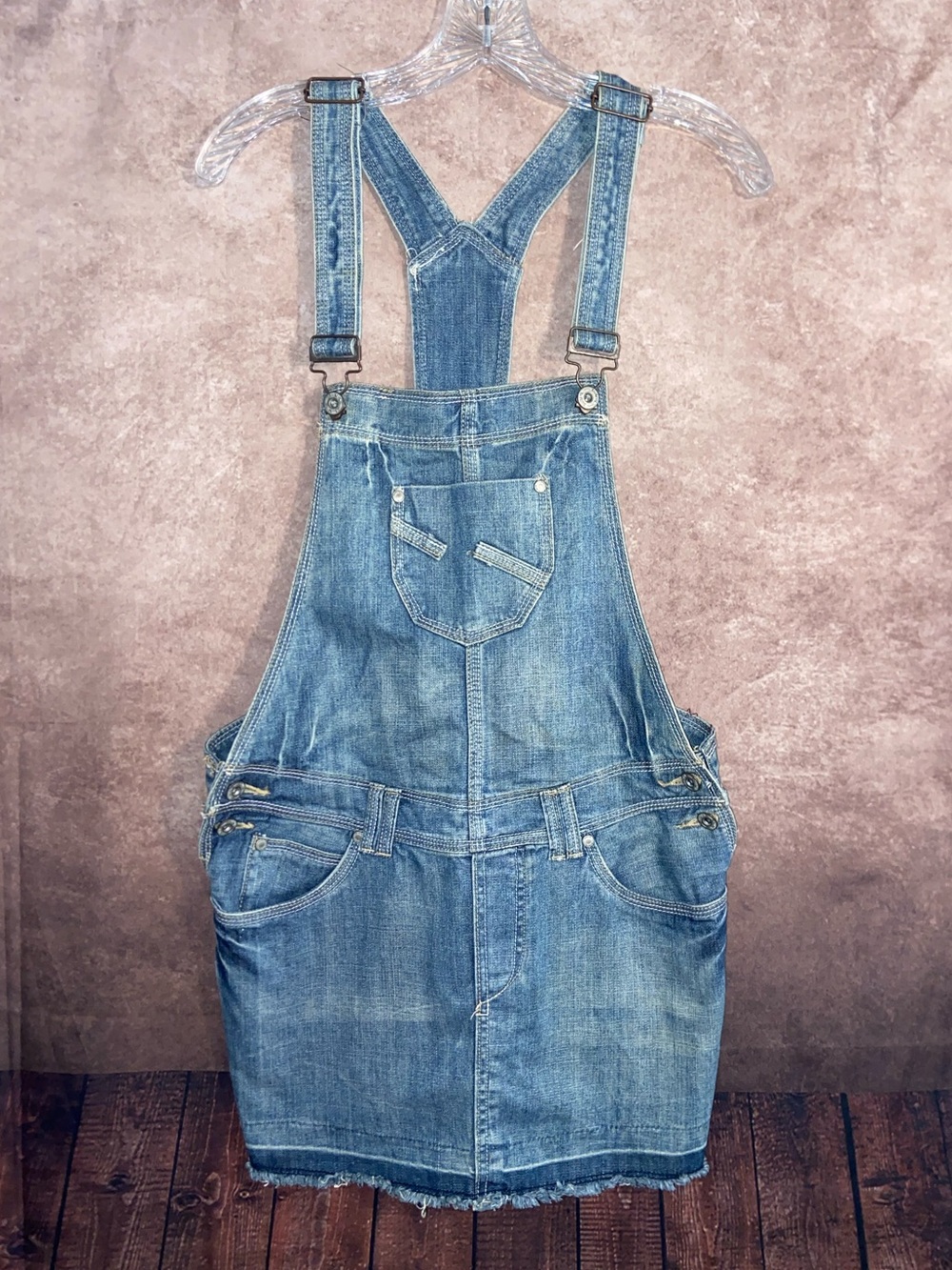 Sublevel-Denim overall dress-ladies size L-EUC